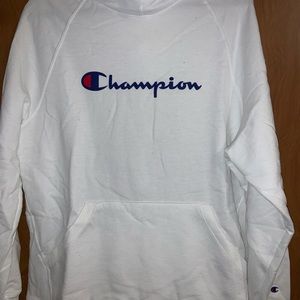 White champion hoodie